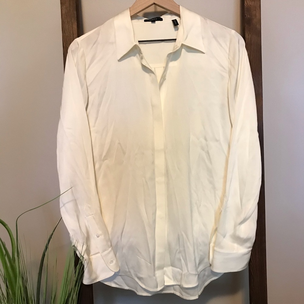 Theory White Blouse